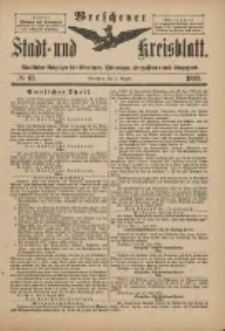 Wreschener Stadt und Kreisblatt: amtlicher Anzeiger für Wreschen, Miloslaw, Strzalkowo und Umgegend 1899.08.02 Nr63