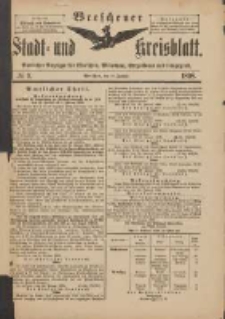 Wreschener Stadt und Kreisblatt: amtlicher Anzeiger f&uuml;r Wreschen, Miloslaw, Strzalkowo und Umgegend 1898.01.29 Nr9