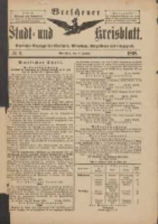 Wreschener Stadt und Kreisblatt: amtlicher Anzeiger für Wreschen, Miloslaw, Strzalkowo und Umgegend 1898.01.29 Nr9
