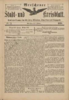 Wreschener Stadt und Kreisblatt: amtlicher Anzeiger f&uuml;r Wreschen, Miloslaw, Strzalkowo und Umgegend 1898.02.08 Nr12
