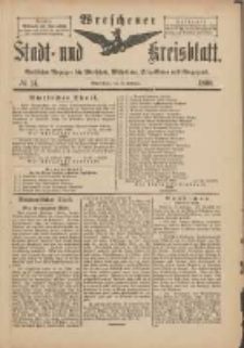 Wreschener Stadt und Kreisblatt: amtlicher Anzeiger für Wreschen, Miloslaw, Strzalkowo und Umgegend 1898.02.16 Nr14