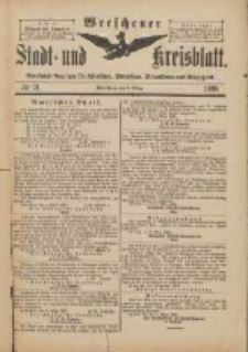 Wreschener Stadt und Kreisblatt: amtlicher Anzeiger f&uuml;r Wreschen, Miloslaw, Strzalkowo und Umgegend 1898.03.09 Nr21