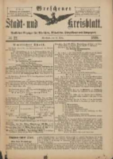 Wreschener Stadt und Kreisblatt: amtlicher Anzeiger für Wreschen, Miloslaw, Strzalkowo und Umgegend 1898.03.12 Nr22