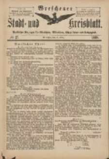 Wreschener Stadt und Kreisblatt: amtlicher Anzeiger für Wreschen, Miloslaw, Strzalkowo und Umgegend 1898.03.30 Nr27