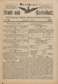 Wreschener Stadt und Kreisblatt: amtlicher Anzeiger f&uuml;r Wreschen, Miloslaw, Strzalkowo und Umgegend 1898.04.23 Nr35