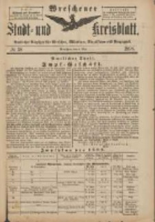 Wreschener Stadt und Kreisblatt: amtlicher Anzeiger für Wreschen, Miloslaw, Strzalkowo und Umgegend 1898.05.04 Nr38
