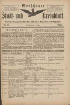 Wreschener Stadt und Kreisblatt: amtlicher Anzeiger f&uuml;r Wreschen, Miloslaw, Strzalkowo und Umgegend 1898.05.11 Nr40