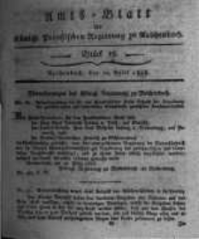 Amts-Blatt der Königlichen Preussischen Regierung zu Reichenbach. 1818.04.10 Stück 15