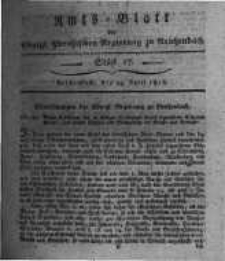 Amts-Blatt der Königlichen Preussischen Regierung zu Reichenbach. 1818.04.24 Stück 17