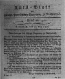 Amts-Blatt der Königlichen Preussischen Regierung zu Reichenbach. 1818.05.22 Stück 21