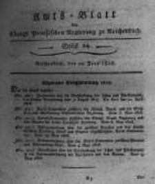 Amts-Blatt der Königlichen Preussischen Regierung zu Reichenbach. 1818.06.12 Stück 24