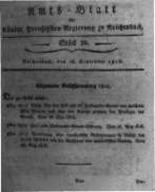 Amts-Blatt der Königlichen Preussischen Regierung zu Reichenbach. 1818.09.18 Stück 38