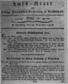 Amts-Blatt der Königlichen Preussischen Regierung zu Reichenbach. 1818.12.25 Stück 52