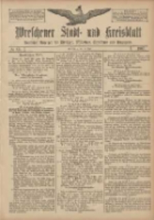 Wreschener Stadt und Kreisblatt: amtlicher Anzeiger f&uuml;r Wreschen, Miloslaw, Strzalkowo und Umgegend 1907.07.13 Nr83