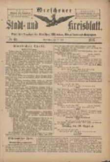Wreschener Stadt und Kreisblatt: amtlicher Anzeiger für Wreschen, Miloslaw, Strzalkowo und Umgegend 1897.07.21 Nr60