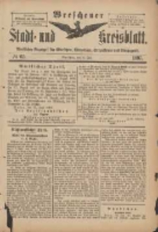 Wreschener Stadt und Kreisblatt: amtlicher Anzeiger für Wreschen, Miloslaw, Strzalkowo und Umgegend 1897.07.31 Nr63