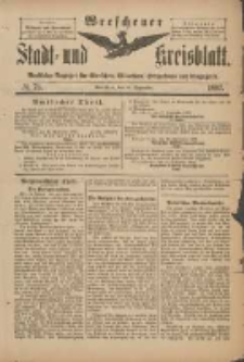 Wreschener Stadt und Kreisblatt: amtlicher Anzeiger für Wreschen, Miloslaw, Strzalkowo und Umgegend 1897.09.18 Nr78