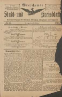 Wreschener Stadt und Kreisblatt: amtlicher Anzeiger für Wreschen, Miloslaw, Strzalkowo und Umgegend 1897.10.13 Nr85