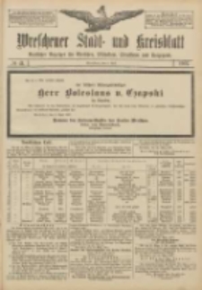 Wreschener Stadt und Kreisblatt: amtlicher Anzeiger f&uuml;r Wreschen, Miloslaw, Strzalkowo und Umgegend 1907.04.04 Nr41