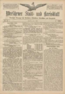 Wreschener Stadt und Kreisblatt: amtlicher Anzeiger f&uuml;r Wreschen, Miloslaw, Strzalkowo und Umgegend 1907.04.06 Nr42