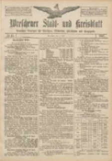 Wreschener Stadt und Kreisblatt: amtlicher Anzeiger f&uuml;r Wreschen, Miloslaw, Strzalkowo und Umgegend 1907.04.13 Nr45