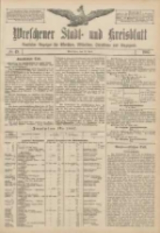 Wreschener Stadt und Kreisblatt: amtlicher Anzeiger f&uuml;r Wreschen, Miloslaw, Strzalkowo und Umgegend 1907.04.23 Nr49