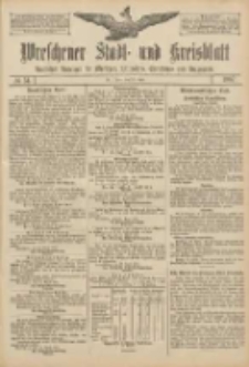 Wreschener Stadt und Kreisblatt: amtlicher Anzeiger f&uuml;r Wreschen, Miloslaw, Strzalkowo und Umgegend 1907.04.27 Nr51