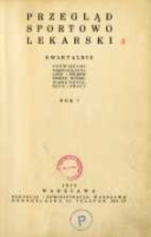 Spis prac oryginalnych tomu 1+skorowidz alfabetyczny 1929 R.1