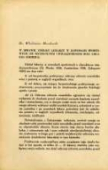 W sprawie udziału lekarzy w zawodach sportowych (ze szczególnem uwzgldnieniem roli lekarza chemika)