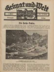 Heimat und Welt: Heimatpost: Beilage 1932.05.07 Nr17