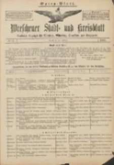 Wreschener Stadt und Kreisblatt: amtlicher Anzeiger f&uuml;r Wreschen, Miloslaw, Strzalkowo und Umgegend 1907.02.05 Nr17. Extra Blatt