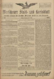Wreschener Stadt und Kreisblatt: amtlicher Anzeiger für Wreschen, Miloslaw, Strzalkowo und Umgegend 1918.03.26 Nr37