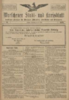 Wreschener Stadt und Kreisblatt: amtlicher Anzeiger für Wreschen, Miloslaw, Strzalkowo und Umgegend 1918.06.20 Nr72