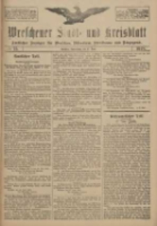 Wreschener Stadt und Kreisblatt: amtlicher Anzeiger f&uuml;r Wreschen, Miloslaw, Strzalkowo und Umgegend 1918.06.27 Nr75