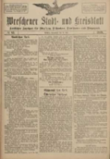 Wreschener Stadt und Kreisblatt: amtlicher Anzeiger für Wreschen, Miloslaw, Strzalkowo und Umgegend 1918.07.20 Nr85