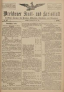 Wreschener Stadt und Kreisblatt: amtlicher Anzeiger für Wreschen, Miloslaw, Strzalkowo und Umgegend 1918.07.25 Nr87