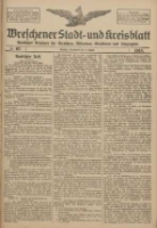 Wreschener Stadt und Kreisblatt: amtlicher Anzeiger für Wreschen, Miloslaw, Strzalkowo und Umgegend 1918.08.17 Nr97