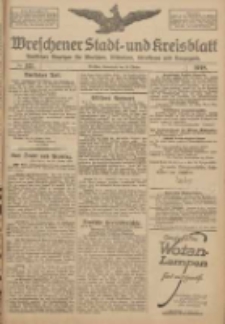 Wreschener Stadt und Kreisblatt: amtlicher Anzeiger f&uuml;r Wreschen, Miloslaw, Strzalkowo und Umgegend 1918.10.26 Nr127