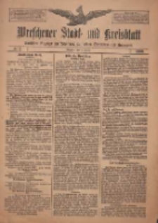 Wreschener Stadt und Kreisblatt: amtlicher Anzeiger f&uuml;r Wreschen, Miloslaw, Strzalkowo und Umgegend 1909.01.05 Nr2
