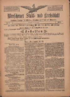 Wreschener Stadt und Kreisblatt: amtlicher Anzeiger f&uuml;r Wreschen, Miloslaw, Strzalkowo und Umgegend 1909.01.21 Nr9