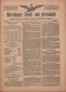 Wreschener Stadt und Kreisblatt: amtlicher Anzeiger f&uuml;r Wreschen, Miloslaw, Strzalkowo und Umgegend 1909.01.26 Nr11