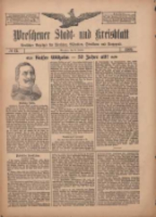 Wreschener Stadt und Kreisblatt: amtlicher Anzeiger für Wreschen, Miloslaw, Strzalkowo und Umgegend 1909.01.28 Nr12