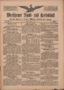 Wreschener Stadt und Kreisblatt: amtlicher Anzeiger f&uuml;r Wreschen, Miloslaw, Strzalkowo und Umgegend 1909.03.25 Nr36