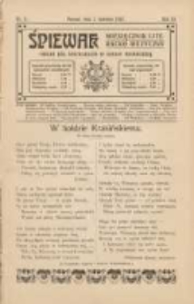 Śpiewak: miesięcznik literacko-muzyczny : organ Kół Śpiewackich w Rzeszy Niemieckiej 1912.04.01 R.6 Nr4
