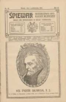 Śpiewak: miesięcznik literacko-muzyczny : organ Kół Śpiewackich w Rzeszy Niemieckiej 1912.10.01 R.6 Nr10