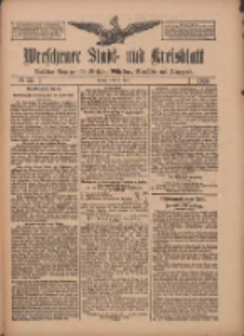 Wreschener Stadt und Kreisblatt: amtlicher Anzeiger f&uuml;r Wreschen, Miloslaw, Strzalkowo und Umgegend 1909.04.08 Nr42