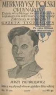 Merkuryusz Polski Ordynaryiny: dzieie wszystkiego świata w sobie zamykaiący dla informacyey pospolitey. 1939