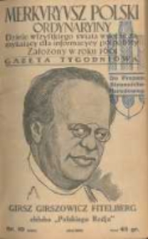 Merkuryusz Polski Ordynaryiny: dzieie wszystkiego świata w sobie zamykaiący dla informacyey pospolitey. 1939.02.26 Nr10
