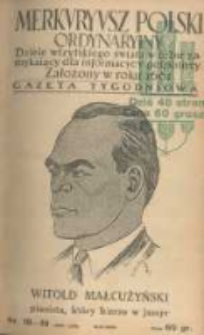 Merkuryusz Polski Ordynaryiny: dzieie wszystkiego świata w sobie zamykaiący dla informacyey pospolitey. 1939.04.09 Nr18-19