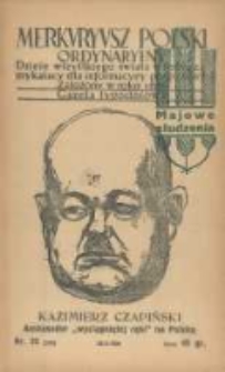 Merkuryusz Polski Ordynaryiny: dzieie wszystkiego świata w sobie zamykaiący dla informacyey pospolitey. 1939.05.28 Nr25